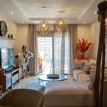 Magnifique Appartement Moderne De 2 Chambres Avec Piscine A 10 Min Du Centre De Marrakech مراكش المظهر الخارجي الصورة